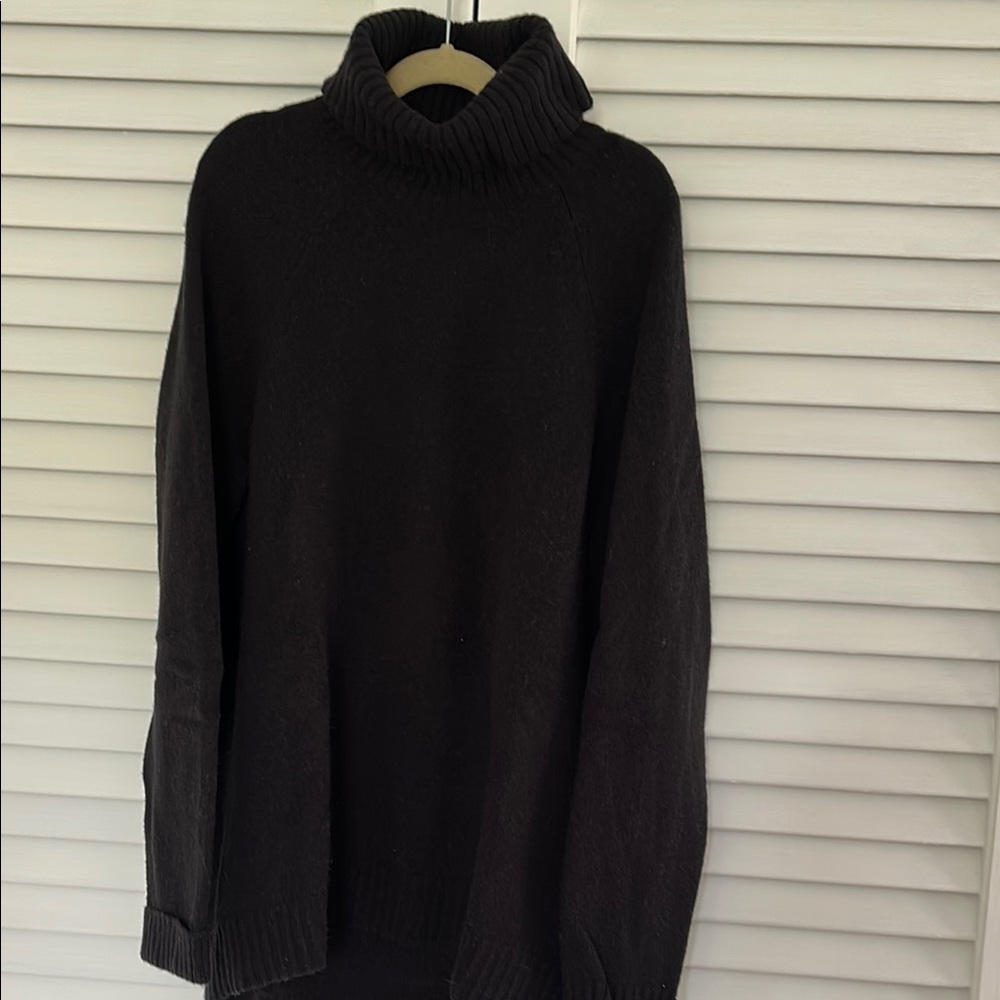 Black Turtleneck Sweater J Crew super-soft yarn